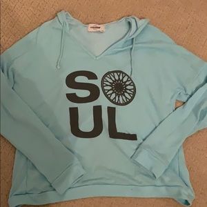 Light blue Soulcycle sweatshirt !!